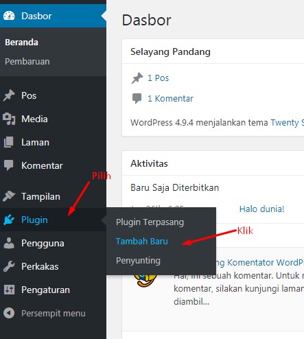 Cara Mengganti Text Editor Default WordPress 1