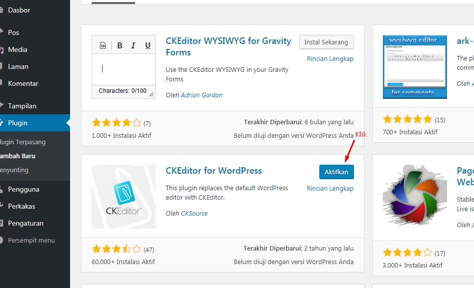 Cara Mengganti Text Editor Default WordPress 4