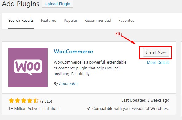 Cara Install Plugin Woocommerce di WordPress 3